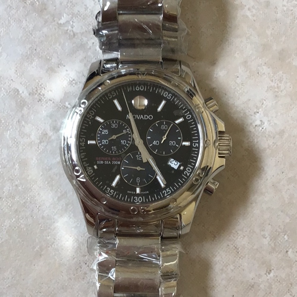 Pre own Movado Men's Watch Series 800 Chronograph - Picture 2 of 6